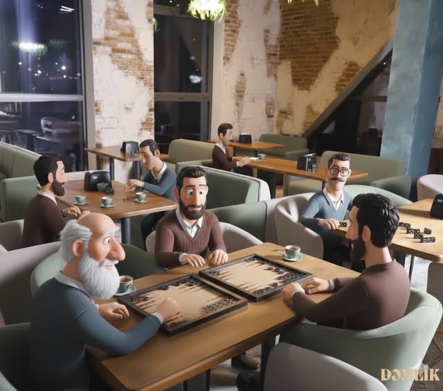 DƏMLİK Tea house and Lounge — Daxili