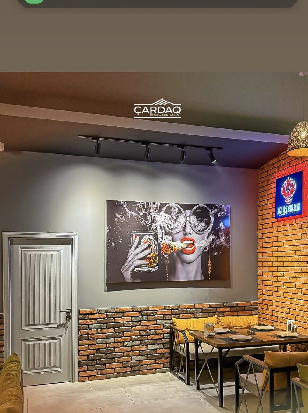 Çardaq Pub & Restoran — Daxili
